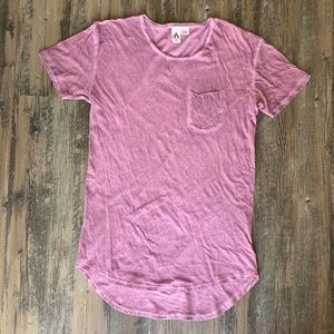 Urban Outfitters 3 Feathers men’s pink/red scooped tee